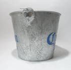 Vintage Bar Galvanised Metal Corona Extra Ice Bucket Bottle Opener Cooler Cafe Wine Pail Planter