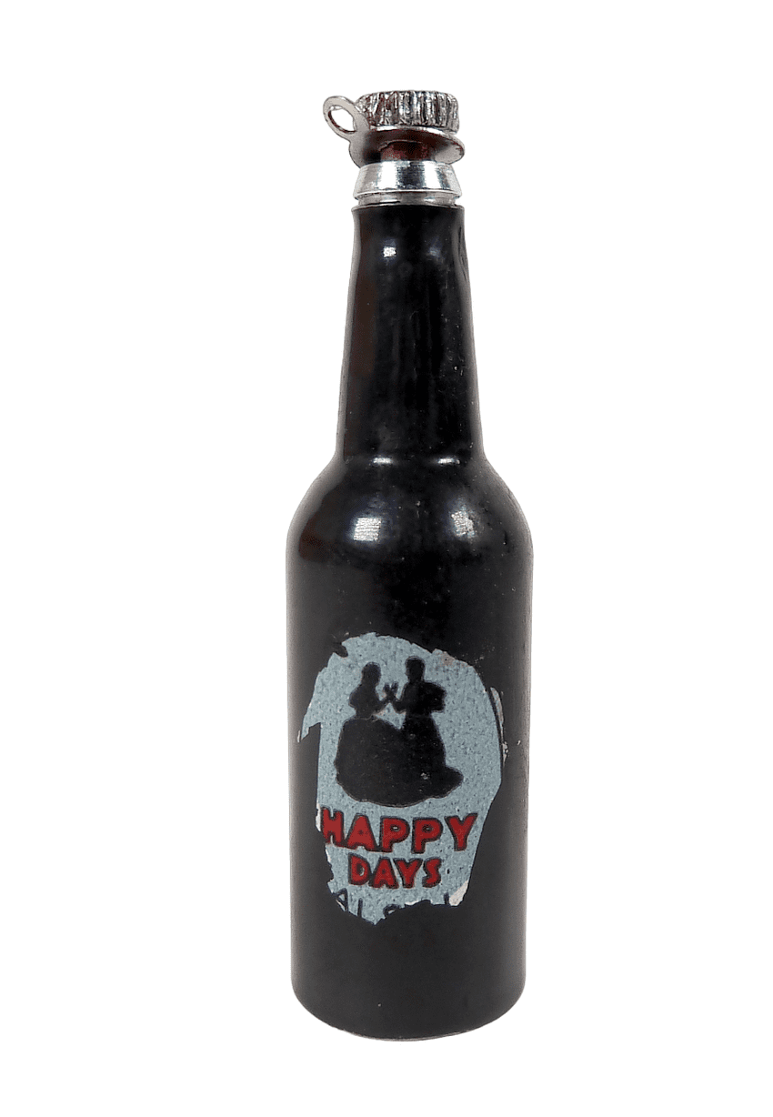 Vintage Bar Metal Figural Push Button Bottle Opener Happy Days 1960s 1970s Hong Kong