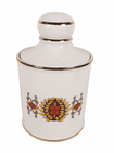 Vintage Bathroom Price & Kensington England Toilet Roll Holder Storage Geometric Design