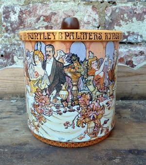 Vintage Biscuit Cocktail Barrel Tin Huntley & Palmers Kings Road Reading HBS 1978-79