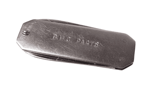 Vintage BMC Parts British Motor Corporation Sheffield Folding Pocket Knife Bottle Opener Driver File
