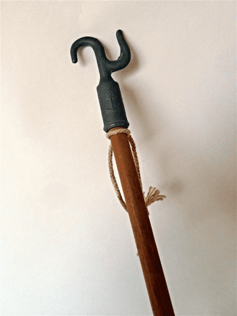 Vintage Boating Lake Pool Boat Hook Circa 1950s Model Boats Nautical Maritime Anchor Trademark (1)