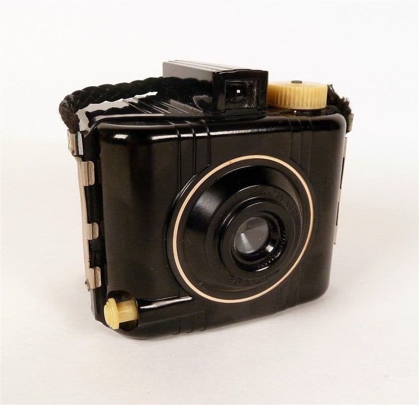 Vintage Box Camera Bakelite Kodak Baby Brownie Special Eastman Rochester New York 1939-54 Art Deco