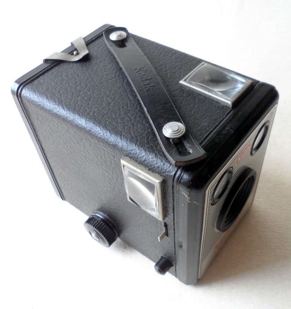 Vintage Box Camera Kodak Brownie Model 1 620 120 Roll Film 1950s Twin