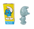 Vintage Boxed 1970s Jean Sorelle Peyo Smurf Novelty Figural Soap Unused