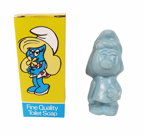 Vintage Boxed 1970s Jean Sorelle Peyo Smurfette Novelty Figural Soap Unused