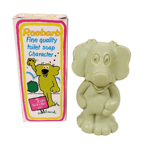 Vintage Boxed 1974 Jean Sorelle Roobarb Novelty Figural Soap Unused Adventures of Roobarb & Custard