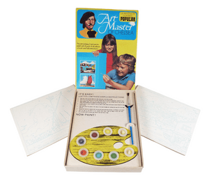 Vintage Boxed 1976 John Waddington Art Master Oil Painting Paint by Numbers Set Yacht Boat Harbour