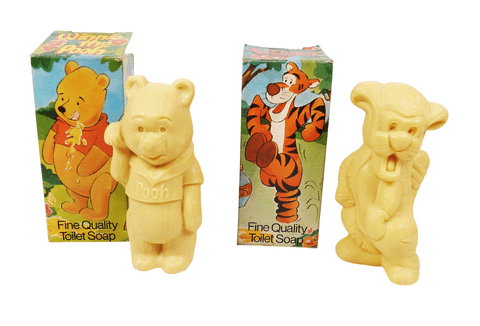 Vintage Boxed 70s Cliro Perfumeries Walt Disney Winnie The Pooh & Tigger Novelty Figural Soap Unused