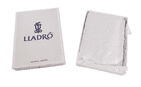 Vintage Boxed as New Lladro Valencia Spain Spanish Hand Made Black Leather Card Wallet Holder