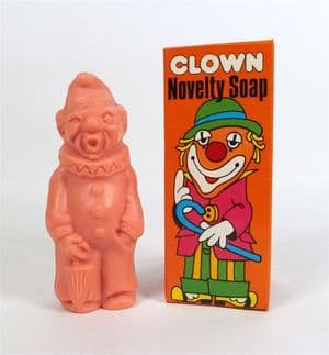 Vintage Boxed Figural Clown Novelty Soap Armour Dial Made in England #5001 60g Unused Circus