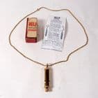 Vintage Boxed Hudson The Acme City Gold HELP Whistle Roy Christie Co Ltd England c1976 Chain Advert