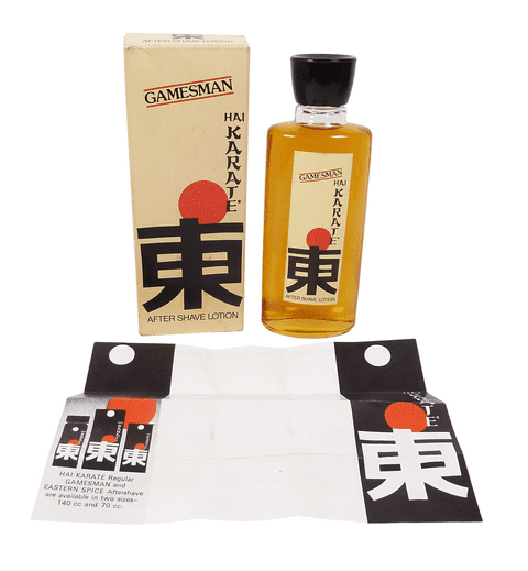 Vintage Boxed Mens After Shave Unicliffe Hai Karate Gamesman 140cc 140ml Aftershave c/w Leaflet