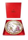 Vintage Boxed Spode England Victorian Christmas Series Decorative Plate No 3 Sleighing Sledging Sled