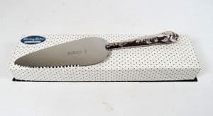 Vintage Boxed Sterling Silver & Stainless Pie Server Cake Slice Harrison Brothers Sheffield 1971