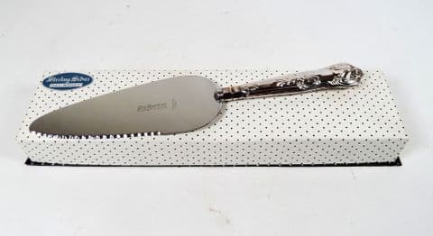 Vintage Boxed Sterling Silver & Stainless Pie Server Cake Slice Harrison Brothers Sheffield 1971