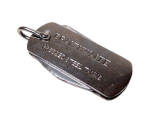 Vintage Braithwaite Engineers Pressed Steel Tanks Sheffield Folding Pocket Knife Knive Opener