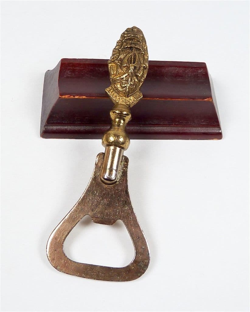 Vintage Brass Cutty Sark Clipper Ship Crown Cork Bottle Opener Circa 1930s Peerage