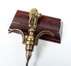 Vintage Brass Figural English Witches Cat 2 Two Finger Pull Corkscrew 1930s Halloween Witch