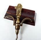 Vintage Brass Figural English Witches Cat 2 Two Finger Pull Corkscrew 1930s Halloween Witch
