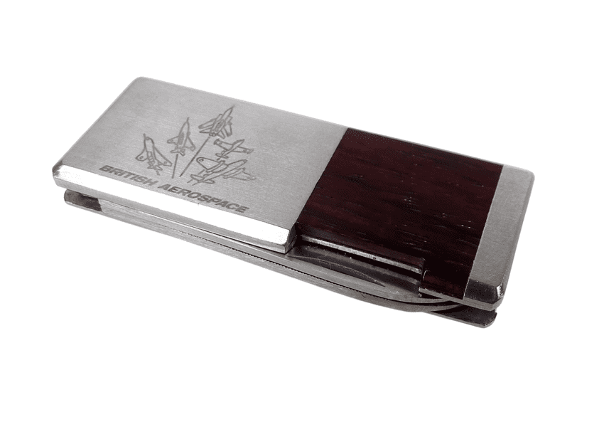 Vintage British Aerospace Aircraft Plane KaiCut GP Stainless Folding Pocket Knife File Scissors Clip