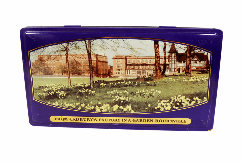Vintage Cadbury's Cadburys Chocolate Garden Bournville Factory Tin 1960s Pictorial