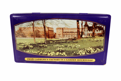 Vintage Cadbury's Cadburys Chocolate Garden Bournville Factory Tin 1960s Pictorial