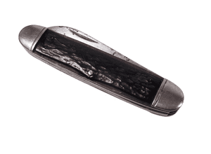 Vintage Camillus Cutlery Co New York USA Three Blade Pocket Knife Knive Celluloid Stag Horn Scales