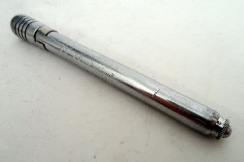 Vintage Car Tyre Tire Pressure Gauge Patent Reg Des Dunlop G/6 in Original Tin Jaguar Rolls Royce