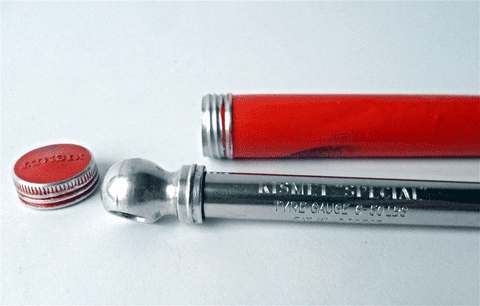 Vintage Car Tyre Tire Pressure Gauge Patent Reg Des Kismet Special in Original Tin Circa 1930/50s Jaguar Rolls Royce Bentley MG