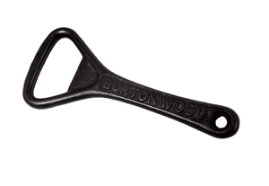 Vintage Cast Iron Crown Cork Bottle Opener Burton Wood Ales Warrington Circa 1920s 1930s