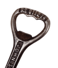 Vintage Cast Iron Crown Cork Bottle Opener John Smiths Magnet Ales 1938 Patent Reg Number