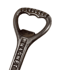 Vintage Cast Iron Crown Cork Bottle Opener John Smiths Magnet Ales 1938 Patent Reg Number