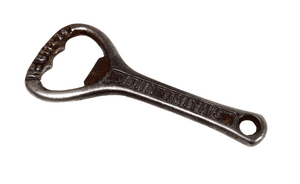 Vintage Cast Iron Crown Cork Bottle Opener John Smiths Magnet Ales 1938 Patent Reg Number