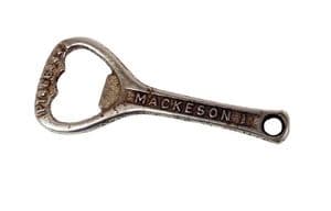 Vintage Cast Iron Crown Cork Bottle Opener Mackeson! 1938 Patent Registration Number 1930s 1940s