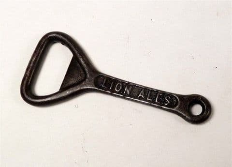 Vintage Cast Iron Crown Cork Bottle Opener Matthew Brown Brewery Blackburn Lion Ales Circa 1930s