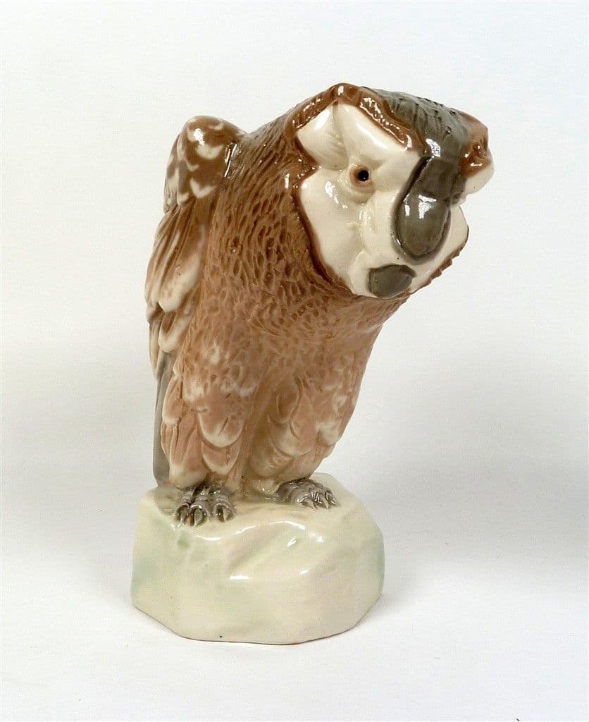 Vintage Ceramics Amphora Czech Czechoslovakia Pottery Owl Figure 1920s 1930s Art Deco