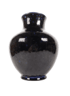 Vintage Ceramics Mottled Cobalt Blue Art Pottery Vase Lancastrian Pottery Blackpool 1970s Poole