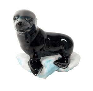 Vintage Ceramics Wade Porcelain William Harper Seal Sea Lion Blow Up Figure 1960s Original Label