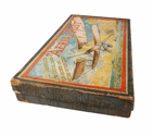 Vintage Chad Valley Harborne Aerial Post Boxed Board Game Bi-Plane Postal Air Aeroplane Circa 1930s