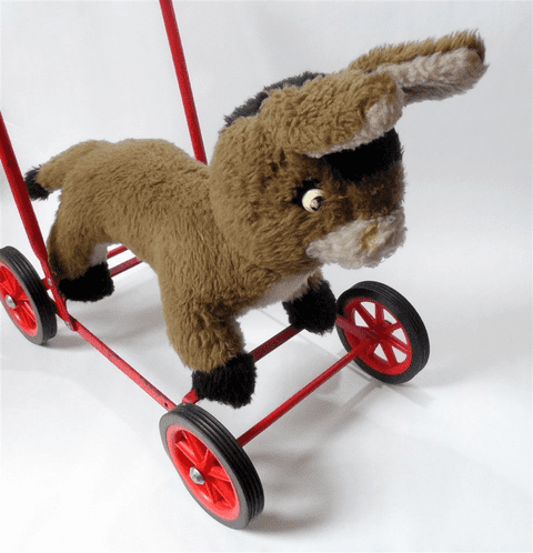 Vintage Child's Push Ride Along Walker Toy Donkey Deans Gwentoy Group Rye Pontypool Interior Design (1)