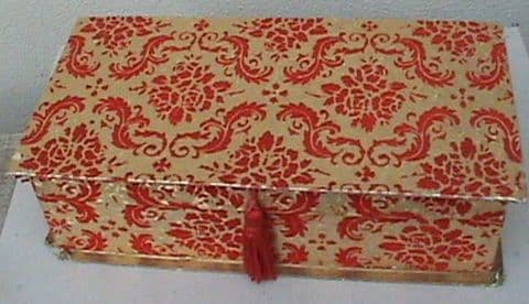 Vintage Chocolate Box Spartan Joseph Terry & Co. Ltd York Terry's Embossed Crushed Velour, 1960s