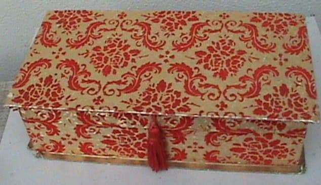 Vintage Chocolate Box Spartan Joseph Terry & Co. Ltd York Terry's Embossed Crushed Velour, 1960s