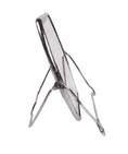 Vintage Chrome Diamond Brand Folding Vanity Mirror Circa 1960s Travel Potala Palace Tibet Lhasa