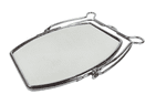 Vintage Chrome Diamond Brand Folding Vanity Mirror Circa 1960s Travel Potala Palace Tibet Lhasa