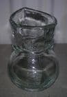 Vintage Clear Glass Reservoir Type Eye Bath Wash Circa 1950s Q2 Type