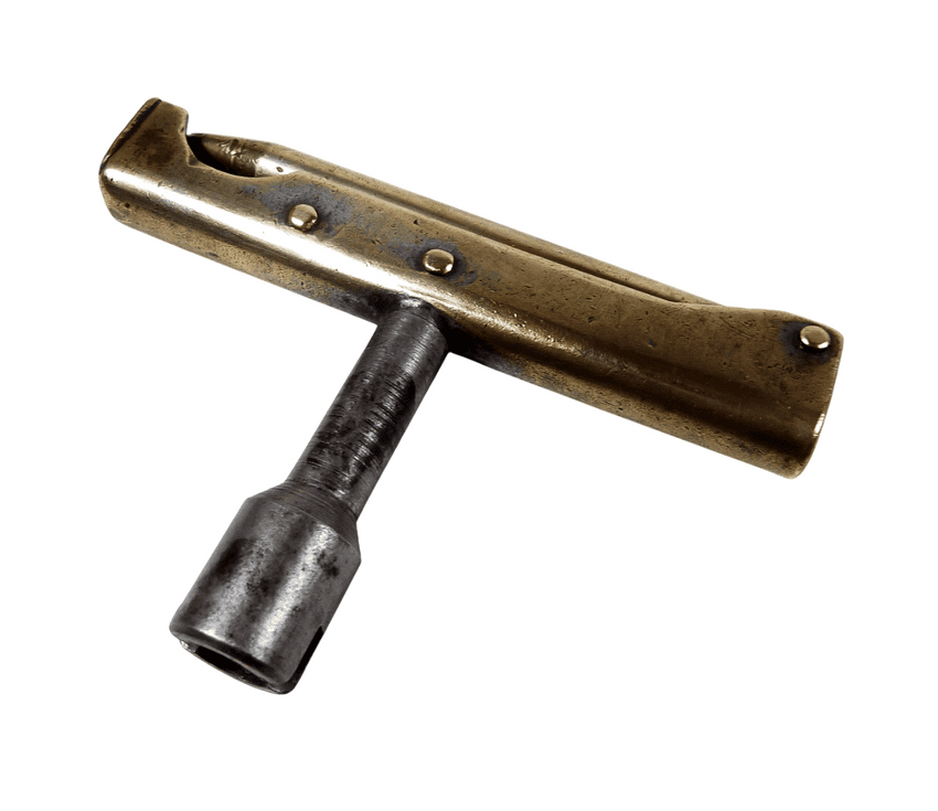 Vintage Coal Miners Mining Brass Steel Shot Firers Tool Folding Spike Firing Key