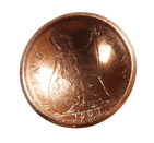 Vintage Copper Penny Coin Fund RAF WW2 Spitfire Britannia Mini Miniature Ornament Sculpture