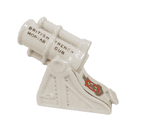 Vintage Crested China WW1 British Trench Mortar Gun Crest of Leicester Birks Rawlins Co Savoy China