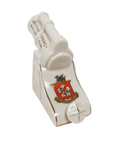 Vintage Crested China WW1 British Trench Mortar Gun Crest of Leicester Birks Rawlins Co Savoy China